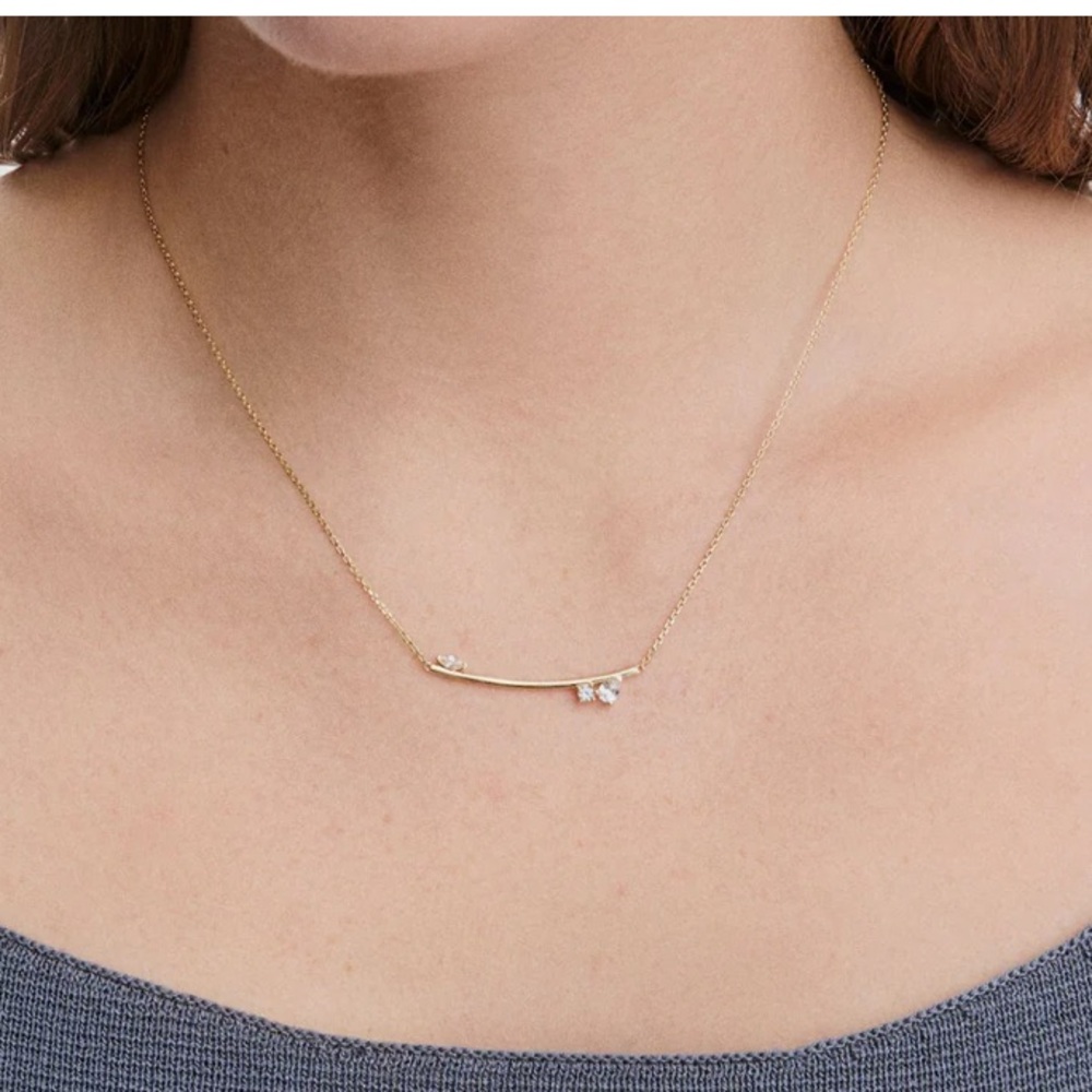 Mejuri Eye Bar Necklace + Bonus Name Brand Gift. Mejuri just increased prices.